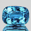 14x10 mm { 9.89 cts } Cushion Brilliant Cut Extreme Brilliancy Intense AAA Sky Blue Topaz Natural {Flawless-VVS1}--AAA Grade
