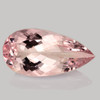 15x7 mm { 2.56 cts } Pear Brilliant Cut Extreme Brilliancy AAA Peach Pink Morganite Natural { Flawless-VVS }--AAA Grade
