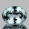 12.5x9.5 mm { 5.00 cts } Oval Brilliant Cut Extreme Brilliancy Natural Blue Aquamarine {Flawless-VVS}