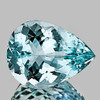 12x9 mm { 2.53 cts} Pear Brilliant Cut Best AAA Fire Natural Blue Aquamarine {Flawless-VVS}--AAA Grade