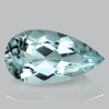 12x7 mm { 2.00 cts} Pear Brilliant Cut Best AAA Fire Natural Sky Blue Aquamarine {Flawless-VVS}