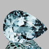 9x7mm { 1.63 cts} Pear Brilliant Cut AAA Fire Natural Top Blue Aquamarine {Flawless-VVS}--AAA Grade
