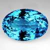 15x10 mm { 9.20 cts} Oval Brilliant Cut AAA Fire Intense AAA Baby Swiss Blue Topaz {Flawless-VVS1}--AAA Grade