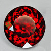 9.50 mm { 4.70 cts } Round Brilliant Cut Extreme Brilliancy Intense AAA Red Mozambique Garnet Natural {Flawless-VVS1}--AAA Grade--FREE CERTIFICATE