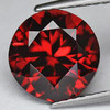 8.00 mm { 3.00 cts } Round Brilliant Cut Extreme Brilliancy Intense Red Mozambique Garnet Natural {Flawless-VVS1}
