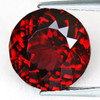 8.50 mm { 2.94 cts } Round Brilliant Cut Extreme Brilliancy Intense Red Mozambique Garnet Natural {Flawless-VVS1}--AAA Grade