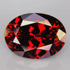 10x8 mm { 4.34 cts } Oval Brilliant Cut AAA Fire Intense Red Mozambique Garnet Natural {Flawless-VVS1)--AAA Grade