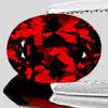 9x7 mm { 2.73 cts } Oval Brilliant Cut AAA Fire Intense AAA Red Mozambique Garnet Natural {Flawless-VVS1)--AAA Grade