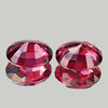 9x7 mm 2 pcs Oval AAA Fire AAA Raspberry Pink Rhodolite Garnet Natural {Flawless-VVS1}--AAA Grade