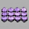 5.00 mm 12 pcs Round Brilliant Cut AAA Fire Natural Pink Purple Amethyst {Rose De France)  {Flawless-VVS1}