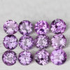 5.00 mm 12 pcs Round Brilliant Cut AAA Fire Natural Pink Purple Amethyst {Rose De France)  {Flawless-VVS1}