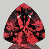 7.00 mm { 1.42 cts} Trilliant Brilliant Cut AAA Fire Natural Pink Orange Rhodolite Garnet Natural {Flawless-VVS}