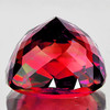 8.00 mm { 3.41 cts } Cushion Brilliant Cut Extreme Brilliancy AAA Cherry Red Rhodolite Garnet Natural {Flawless-VVS}--AAA Grade