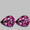 9x7 mm 2pcs { 3.39 cts} Pear AAA Fire Intense Purple Pink Rhodolite Garnet Natural (Umbalite) {Flawless-VVS1}--AAA Grade