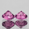 4.00 mm 2 pcs Round Brilliant Cut AAA Fire Natural Red Violet Spinel Natural {Flawless-VVS}--AAA Grade