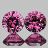 4.00 mm 2 pcs Round Brilliant Cut AAA Fire Natural Red Violet Spinel Natural {Flawless-VVS}--AAA Grade