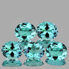 5x4 mm 5 pcs Oval Brilliant Cut AAA Fire Paraiba Green Blue Apatite Natural (Flawless-VVS)