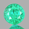 4.90 mm Round Cut AAA Fire Intense Blue Green Emerald Natural