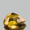 8x7 mm Pear {1.33 cts} AAA Golden Yellow Tourmaline From Mozambique Natural {Flawless-VVS1}