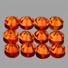 2.50 mm 12 pcs Round Brilliant Cut AAA Fire Mandarin Orange Spessartite Garnet Natural  {Flawless-VVS1}--AAA Grade
