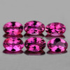 5x3 mm 6 pcs Oval Brilliant Cut AAA Fire AAA Vivid Pink Rubellite Natural {Flawless-VVS}