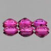 5x3 mm 6 pcs Oval Brilliant Cut AAA Fire AAA Vivid Pink Rubellite Natural {Flawless-VVS}