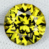 5.40 mm { 0.70 cts } Round Machine Brilliant Cut Extreme Brilliancy Intense Yellow Chrysoberyl Natural {Flawless-VVS}--AAA Grade