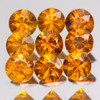 3.00 mm 9 pcs Round Brilliant Cut AAA Fire Intense Fanta Orange Spessartite Garnet Natural