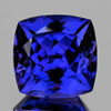 8.50 mm { 2.70 cts } Cushion Brilliant Cut Extreme Brilliancy Best AAA D Block Purple Blue Tanzanite Natural {Flawless-VVS1}--Premium Grade--FREE CERTIFICATE