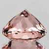6.50 mm { 1.04 cts } Round Brilliant Cut Extreme Brilliancy Intense Peach Pink Morganite Natural { Flawless-VVS }--AAA Grade