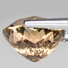 7.50 mm { 1.59 cts } Heart Brilliant Cut Extreme Brilliancy AAA Golden Peach Morganite Natural { Flawless-VVS }--AAA Grade