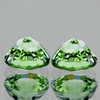 4.70 mm 2 pcs Round Machine Cut Extreme Brilliancy Intense Green Ceylon Sapphire Natural {Flawless-VVS}--AAA Grade