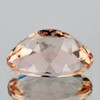8x6 mm { 1.14 cts } Oval Checker Brilliant Cut AAA Fire Natural Peach Morganite { Flawless-VVS }
