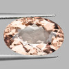 8x5.5 mm { 1.00 cts } Oval Brilliant Cut AAA Fire Natural Peach Morganite { Flawless-VVS }