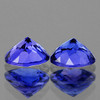 6.00 mm 2pcs { 1.50 cts} Round Brilliant Cut Extreme Brilliancy Intense Purple Blue Tanzanite Natural {Flawless-VVS}--AAA Grade