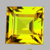 4.30 mm { 0.48 cts } Square Emerald Cut AAA Fire Intense Canary Yellow Sapphire Natural {Flawless-VVS1}--AAA Grade