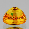 5.50 mm { 0.89 cts } Round Machine Cut Best AAA Fire Intense Golden Yellow Sapphire Natural {Flawless-VVS1}--AAA Grade