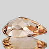 9x6.5 mm { 1.44 cts } Pear Brilliant Cut Extreme Brilliancy AAA Peach Morganite Natural { Flawless-VVS }--AAA Grade