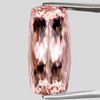 15x7 mm { 3.72 cts } Cushion Brilliant Cut Extreme Brilliancy Intense Peach Pink Morganite Natural { Flawless-VVS }--AAA Grade