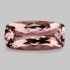 14x7 mm { 3.51 cts } Cushion Brilliant Cut Extreme Brilliancy Intense Peach Pink Morganite Natural { Flawless-VVS }--AAA Grade