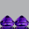 7.00 mm 2 pcs Cushion Brilliant Cut Extreme Brilliancy Intense AAA Purple Amethyst Natural {Flawless-VVS1}--AAA Grade