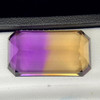 17x10 mm  {11.79 cts} Octagon Bi-Color 50/50 Split Yellow Purple Natural Bolivia Ametrine {Flawless-VVS1}--AAA Grade