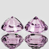4.00 mm 2pcs Round Best AAA Fire Natural Pink Ceylon Sapphire (Flawless-VVS}