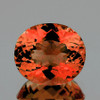 9x8 mm Oval {2.33 cts} Intense AAA Padparadscha Orange Tourmaline Mozambique Natural {Flawless-VVS1}