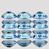 5x3 mm 9 pcs Oval Brilliant Cut AAA Fire Natural Santa Maria Blue Aquamarine {Flawless-VVS}--AAA Grade
