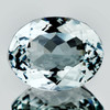 9.5x7.5 mm { 2.07 cts } Oval Brilliant Cut Extreme Brilliancy Natural Light Blue Aquamarine {Flawless-VVS}