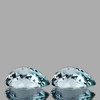 9x6 mm 2 pcs  Pear Brilliant Cut Extreme Brilliancy Natural Santa Maria Blue Aquamarine {Flawless-VVS}--AAA Grade