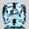 6.50 mm { 1.44 cts } Cushion AAA Fire Natural Santa Maria Blue Aquamarine {Flawless-VVS}--AAA Grade