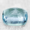 6.5x5.5 mm { 1.01 cts } Cushion AAA Fire Natural Santa Maria Blue Aquamarine {Flawless-VVS}--AAA Grade