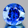 4.50 mm { 0.47 cts } Round AAA Fire Intense Blue Ceylon Sapphire Natural { Flawless-VVS}--AAA Grade